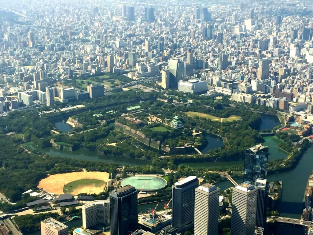 当事務所のある大阪城周辺の風景